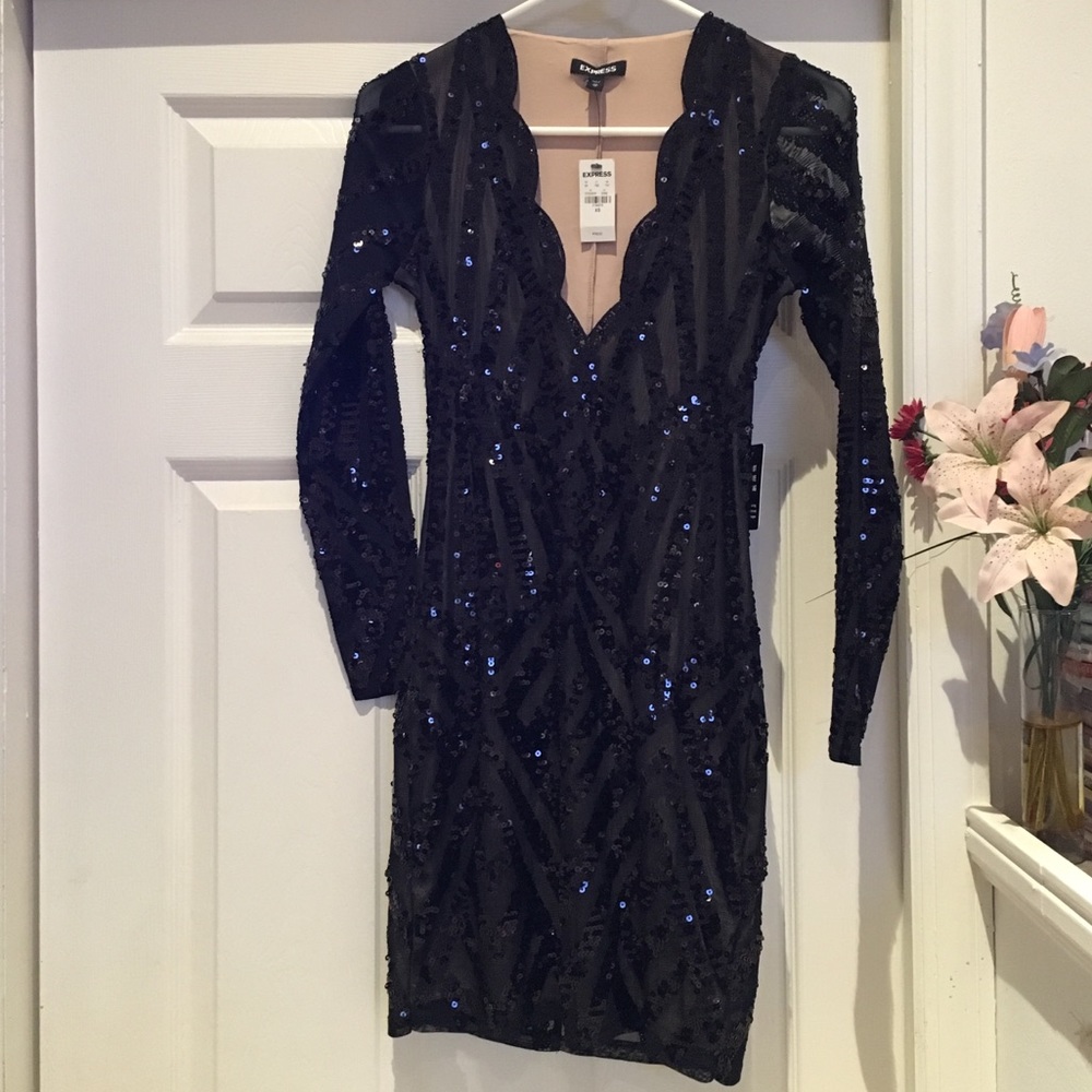 Express Sequin Cocktail Dress NWT